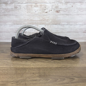 Olukai Mens Moloa Kapa Black Slip On Shoes Loafers Size 9.5